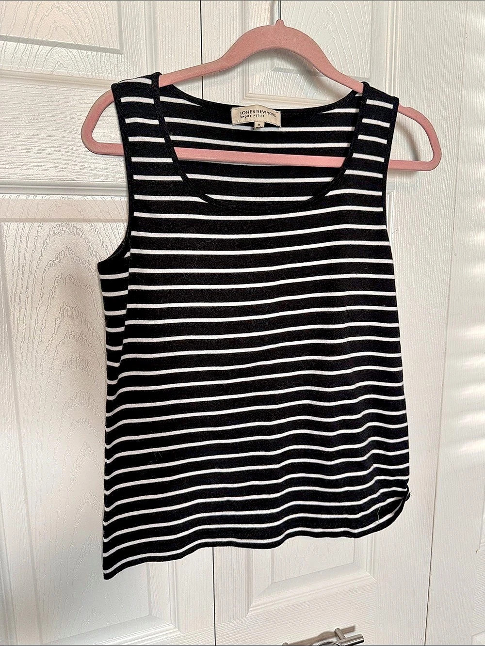 Jones New York Striped Tank Top petite large
